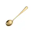 Colher de Aço Inoxidável, Colher Moderna de Cabeça Redonda, Colher para Sorvete, Colher de Sobremesa Estilo Coreano, Colher para Crianças, Colher para Amido de Ninho de Pássaro e Raiz de Lótus