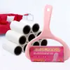 Adhesivo para polvo, papel adhesivo para el hogar, rasgable, 10 cm, oblicuo, rodillo de pelo adhesivo, recolector de polvo, cepillo de rodillo de pelo adhesivo