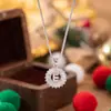 Amazon Moda Transfronteiriça Luxo Leve Criativo Alfabeto Inglês 26 Letras Pingente Completo em Zircônia Cobre Colar Nicho Acessório de Alta Qualidade