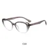 Novo Estilo Óculos de Sol Cat Eye Plano Transfronteiriços Europeus e Americanos Armação de Óculos Retro Fashionável Armação de Óculos Face Lisa Tendência Armação de Óculos TR Ultraleve