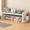 Estante de Almacenamiento de Escritorio, Estantería de Tablero Perforado para Escritorio, Estante Organizador de Hierro para Oficina y Estudiantes, Multicapa Ajustable