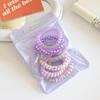 Nuevo anillo para teléfono con degradado de color caramelo para niña, cuerda para el pelo, anillo para el pelo sin dejar rastro, accesorios para el cabello