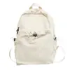 Mochila de Cor Sólida para Alunos do Ensino Fundamental e Universitários, Bolsa Escolar de Grande Capacidade para Meninos e Meninas, Mochila para Esportes ao Ar Livre e Caminhada, Casual e Versátil