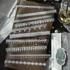 Paquete de Pegatinas de Tira Larga con Tinta Blanca PET de Momo, Hecho a Mano para Niñas, Material Decorativo con Patrón Europeo, Pegatinas para Diario Guka