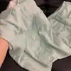 Pijama Corto de Manga Corta con Estampado Floral Fresco y Sencillo para Mujer, Nuevo Conjunto de Dos Piezas Casual para el Verano 2026, Amigable con la Piel