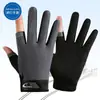 Guantes de Protección Solar de Verano con Dos Dedos Expuestos para Hombres y Mujeres, Delgados, Transpirables, de Secado Rápido, Antideslizantes, Resistentes al Desgaste, Guantes para Ciclismo al Aire Libre en Stock