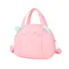 Bolsa de Comida de Gato Linda de Dibujos Animados, Bolsa de Almacenamiento de Gatito Fresca y Dulce Estilo Universitario, Bolso de Hombro Ligero