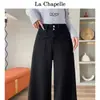 Jeans Negros de Pierna Ancha Acampanados para Mujer Otoño Invierno 2026 Nuevo Estilo Adelgazantes Diseño Holgado Pantalones de Pierna Recta