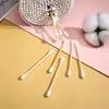 500 Piezas de Bastoncillos de Algodón de Bambú de Doble Punta en Caja, Convenientes Bastoncillos de Algodón Desechables para Maquillaje para Limpieza Facial, Venta al por Mayor de Fabricante para Eliminación de Maquillaje
