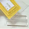 Soporte de Placa de Madera Maciza, Soporte Vertical de Acrílico para Placas, Placa de Ofrenda Extraíble, Soporte de Escritorio Transparente de Doble Cara