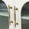 Manija de Puerta de Gabinete de Latón Estilo Americano, Manija de Mueble Antigua, Manija de Cajón Nórdica de Lujo Ligero para Gabinete Moderno
