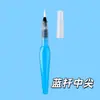 Conjunto de 6 Canetas Pincel de Água com Cerdas de Nylon Brancas e Cabos de Plástico, Canetas de Mistura Preenchidas com Água, Canetas de Pintura com Armazenamento de Água, Canetas Pincel, Canetas de Aquarela