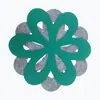 Fornecimento spot transfronteiriço tapete espessado para louça tapete para panela tapete isolante de feltro coaster em formato de flor tapete de mesa tapete para travessa de caçarola