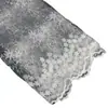 Tecido Renda Vazada Bordada Tendência Buquê Floral Branco Material de Embalagem Floral Tecido Estilo Chanel DIY