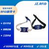 Pulsera tejida personalizada de fábrica con tarjeta de cinta NFC215 chip NTAG213 pulsera tejida desechable tarjeta pequeña