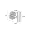 Gancho Autoadhesivo de Acero Inoxidable 304 para Baño, Inodoro, Gancho Individual, Gancho para Abrigo de Puerta, Gancho de Pared para Cocina, Transfronterizo