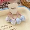 Nuevo Clip para el Cabello Infantil con Lazo a Cuadros en Forma de Corazón Azul, Goma para el Cabello de Dibujos Animados, Horquilla Linda para Bebé, Pinza Lateral, Banda Elástica
