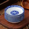 Pratos de Condimentos Japoneses de 6 Peças Pratos de Jantar para Casa Pratos de Degustação Pratos de Osso Louça Criativa de Cerâmica Pratos para Acompanhamentos Pratos Pequenos