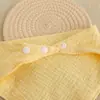 Toalla triangular de color liso, cuatro capas de algodón puro, babero para bebé recién nacido, babero de alimentación para bebé, paño suave para eructar de bebé