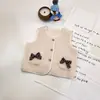 Chaleco para Niñas, Nuevo Estilo de Primavera y Otoño para Niños, Elegante Chaleco Cálido para Bebé, Ropa Exterior para Bebés, Blanco Crudo