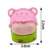 Urso Lisi Lindo DIY Luminoso Cola de Creme Fofo Transmissão Ao Vivo Carro Mini Desktop Ornaments Pequenos de Resina Venda por Atacado