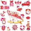 Bestseller transfronterizo decoración del Día de San Valentín imanes para refrigerador imanes para puerta de garaje decoración magnética navideña para el hogar ambiente de fiesta