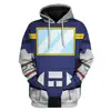 Cosplay Transformers Optimus Prime Bumblebee Movie Periférico Impresión 3D Moda Sudadera con Capucha para Hombre