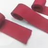 Venta Directa de Fábrica de Cinta de Algodón Puro Acanalado Engrosada en Color Borgoña, Cinta de Tela de Borde Ancho para Ribetes de Ropa, Correas de Equipaje y Accesorios