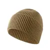 Gorro de Tricô Liso para Mulheres, Novo Estilo Coreano Outono e Inverno, Gorro de Lã Dome Versátil para Estudantes, Gorro Tendência e Fashion para Clima Frio