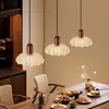Lámpara de araña de restaurante estilo vintage, lámpara de mesa para bar junto a la cama con hoja de oro francesa, lámpara colgante para comedor color nogal negro, certificada por UL