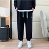 Pantalones de hombre talla grande para personas altas y corpulentas, pantalones deportivos holgados de otoño e invierno, pantalones casuales cálidos de moda en talla grande con forro polar