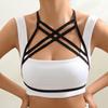 Camisola de bambú de comercio exterior europeo y americano como arnés de cuello colgante sexy para adultos ropa interior sexy una generación de S0021
