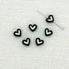 Aleación Aceite Gotas Cuentas de Amor Agujero Pasante Color de Contraste Cuentas de Amor DIY Accesorios para Joyería Hecha a Mano Colgante de Bolsa Material para Pulsera
