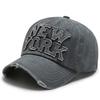 Chapéu masculino e feminino vintage lavado pico cap carta bordada boné de beisebol American street casual chapéu de sol