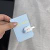 Grampo de Cabelo Ursinho Azul Amor! Menina Doce Nuvem Laço BB Clip Lateral Presilha Franja Bico de Pato Acessórios de Cabelo