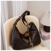 Bolso bandolera de alta gama para mujer para ir al trabajo, otoño e invierno 2024, bolso de hombro Maillard para mujer, bolso tote de gran capacidad