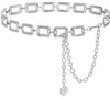 Joias Corporais Minimalistas Estilo Europeu e Americano Vazado Moda Tendência Moda Transfronteiriça Garota Picante Estrela Corrente Metálica Doce Cool Acessórios Corrente de Cintura