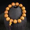 Pulsera de Cuentas de Buda de Sándalo Dorado Frotando Madera Redwood Pulsera Literaria para Jugar Joyería Cuentas de Rosario para Hombres y Mujeres Amantes