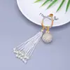 Pingente de Borla de Hortênsia para Boa Sorte, Chaveiro Artesanal, Pequeno Pingente para Bolsa de Celular