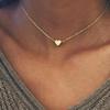 Pingente de Borboleta Corrente Clavicular Pingente Anel de Amor Ouro Prata Colar Pingente Folha Vazada Feminino Atacado