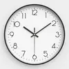 Reloj de pared para uso doméstico, reloj simple de pared para sala de estar y dormitorio, reloj de cuarzo, no requiere perforación, forma redonda, disponible para venta al por mayor