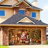 Decoraciones de Escena Más Vendidas Transfronterizas, Pegatinas Navideñas para Garaje, Telas Colgantes Más Vendidas en Amazon, Decoraciones para Fiestas de Año Nuevo