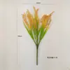 7 Cabeças de Espigas de Trigo Simuladas Plantas Verdes Espigas de Arroz Decoração de Arroz Adereços de Dança Grãos de Cevada e Arroz Enfeites Flores Plásticas Simuladas