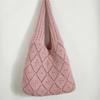 Bolso Nuevo de Primavera y Verano Transfronterizo Bolso de Hombro Tejido Bolso Tote de Punto Bolso de Nuevo Diseño Moda