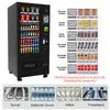 Máquina expendedora automática de bebidas, máquina expendedora pequeña refrigerada de autoservicio para bebidas y snacks, máquina expendedora alemana que acepta monedas y tarjetas
