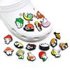 Sapatos novos da caverna acessórios do sapato do sapato da flor da flor fivela bonito dos desenhos animados sushi coelho panda DIY decoração do sapato fivela da flor