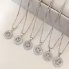 Collar Transfronterizo Europeo y Americano Más Vendido Collar con Letra Inglesa Zirconia Diseño de Lujo Ligero de Nicho Accesorios Versátiles Que No Se Desvanecen