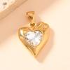 Pingente único cross-border novo requintado pingente de amor de diamante pingente de moda simples pingente único acessórios de joias faça você mesmo fábrica