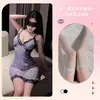Celler Ebrio Francés Sexy Talla Grande Nicho Espalda Bonita Cuadros Bata de Dormir Ropa de Casa Encaje Falda Mini Malla Camisola Delgado