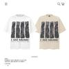 Camiseta de manga corta de algodón con estampado de hip hop de calle americana de marca de éxito de taquilla de 250 g, holgada de calle de verano para hombre